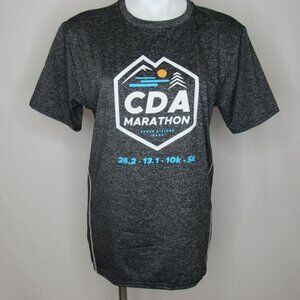 Coeur D'Alene CDA Idaho Marathon Black Sport Tee Adult Men's M Medium